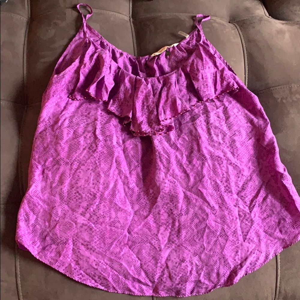 Rebecca Taylor silk  snake print tank size 6